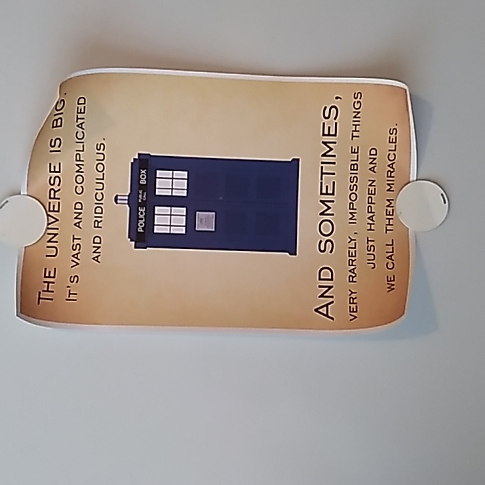 Dr. Who printed quotes posters